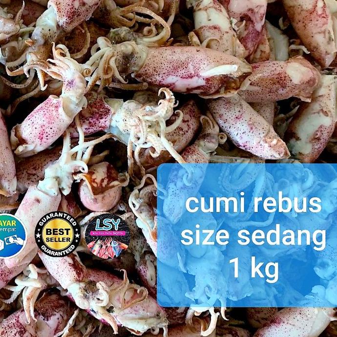 

➵ ikan asin cumi rebus / sotong rebus size sedang 1kg ♣