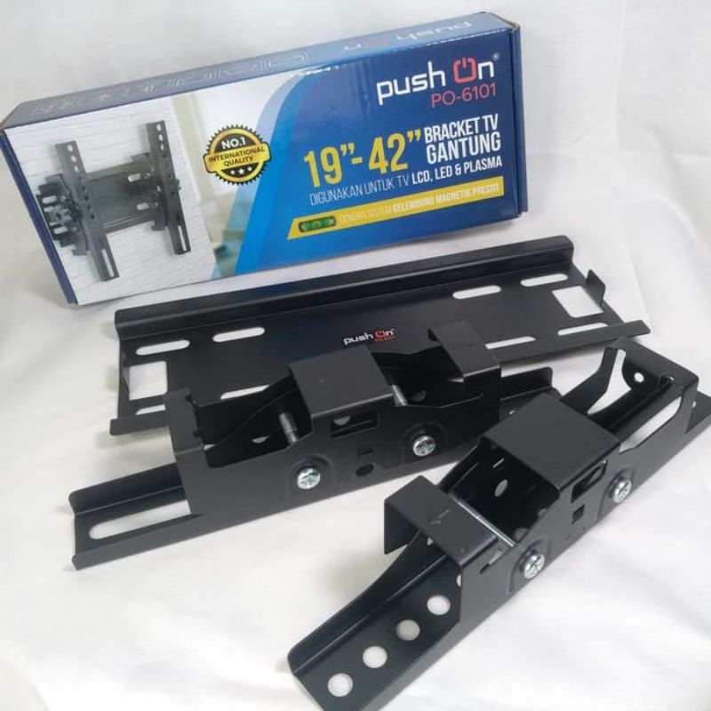 Push On PO-6101 Bracket LCD TV 19&quot;-42&quot; Bracket Gantung TV 19&quot; - 42&quot; Merk Push On PO-6101