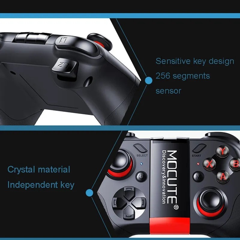 NA - Joystick Bluetooth Android Gamepad Bluetooth VR Box Controller 054 - GAMEPAD+CHARGER