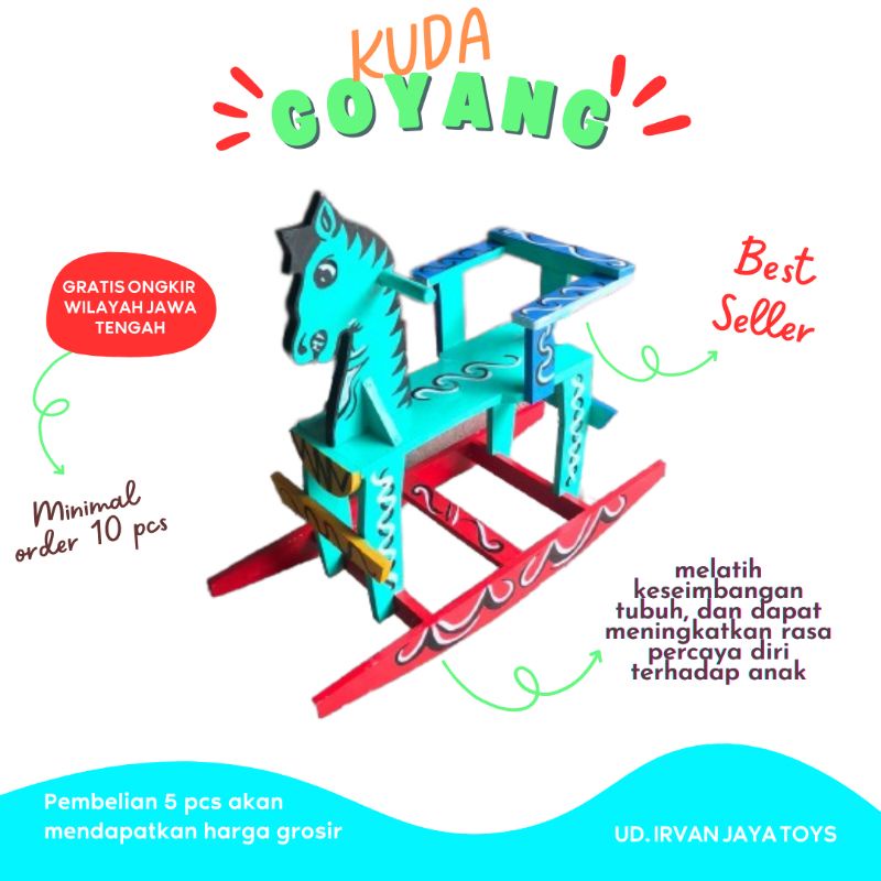 Kuda Goyang Kuda Kayu Kuda kudaan kuda jungkit
