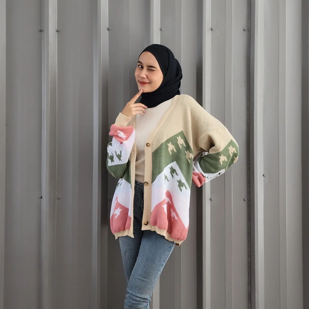 [CYC | COD] Outwear Dena Outer | Rajut Tebal Cardigan Wanita Trendy Murah