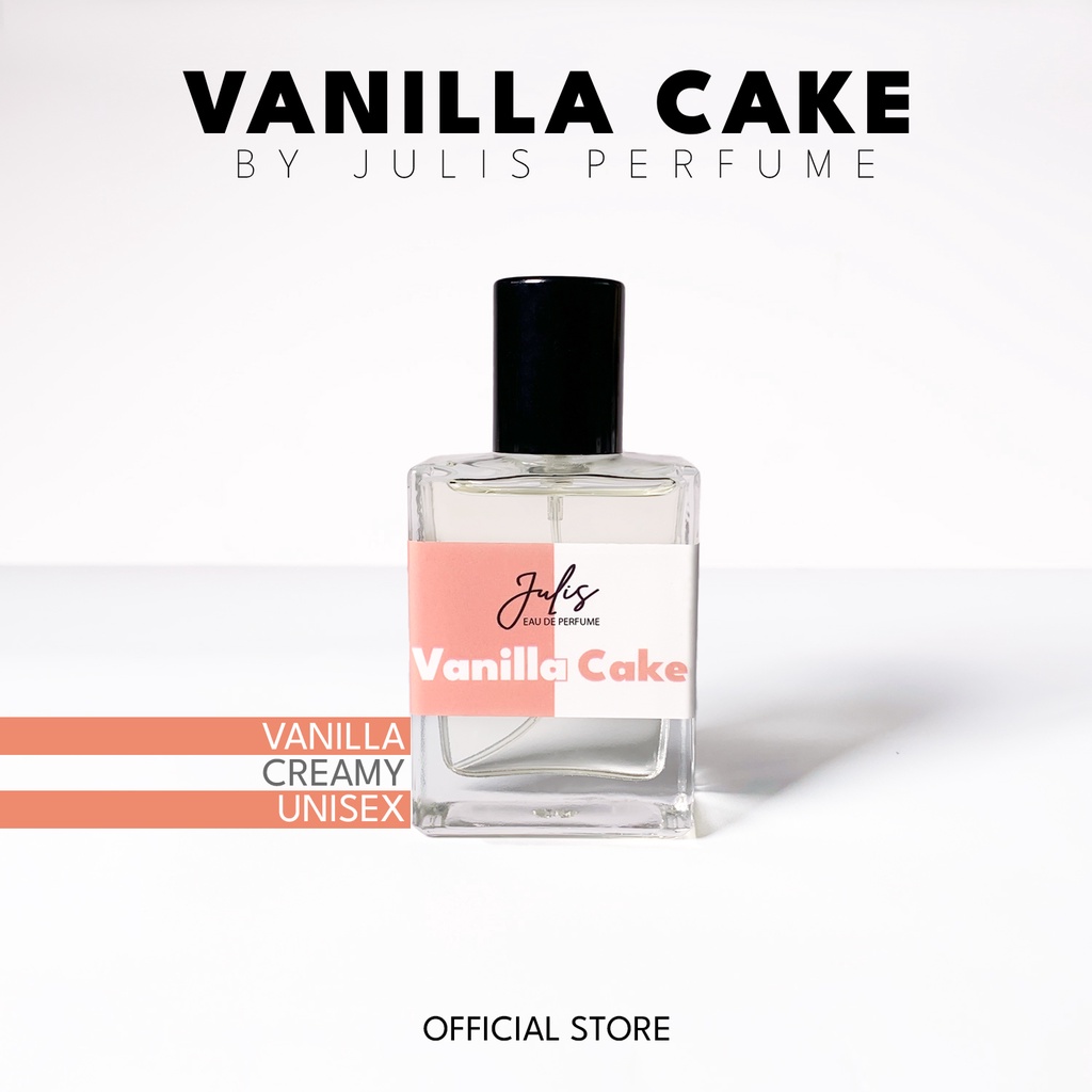 Parfum Vanilla Cake Minyak Wangi Uniseks Aroma Kue Lembut manis Tahan Lama By Julis Inspired Perfume farfum wanita vanila Minyak Wangi Murah Berkualitas