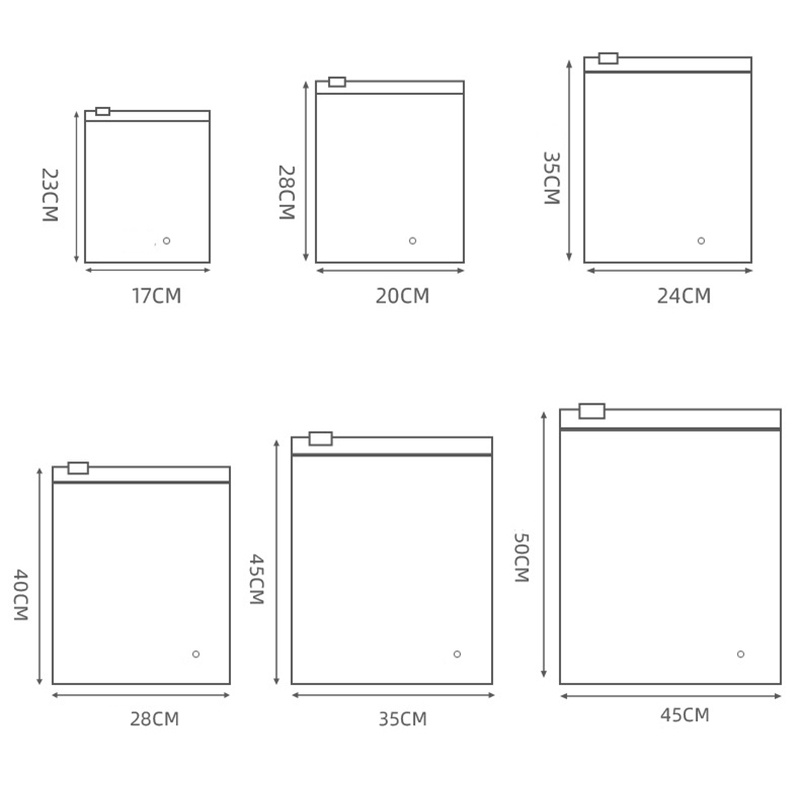 Zipper Lock Bermacam Variasi Storage Bag Travel GM13