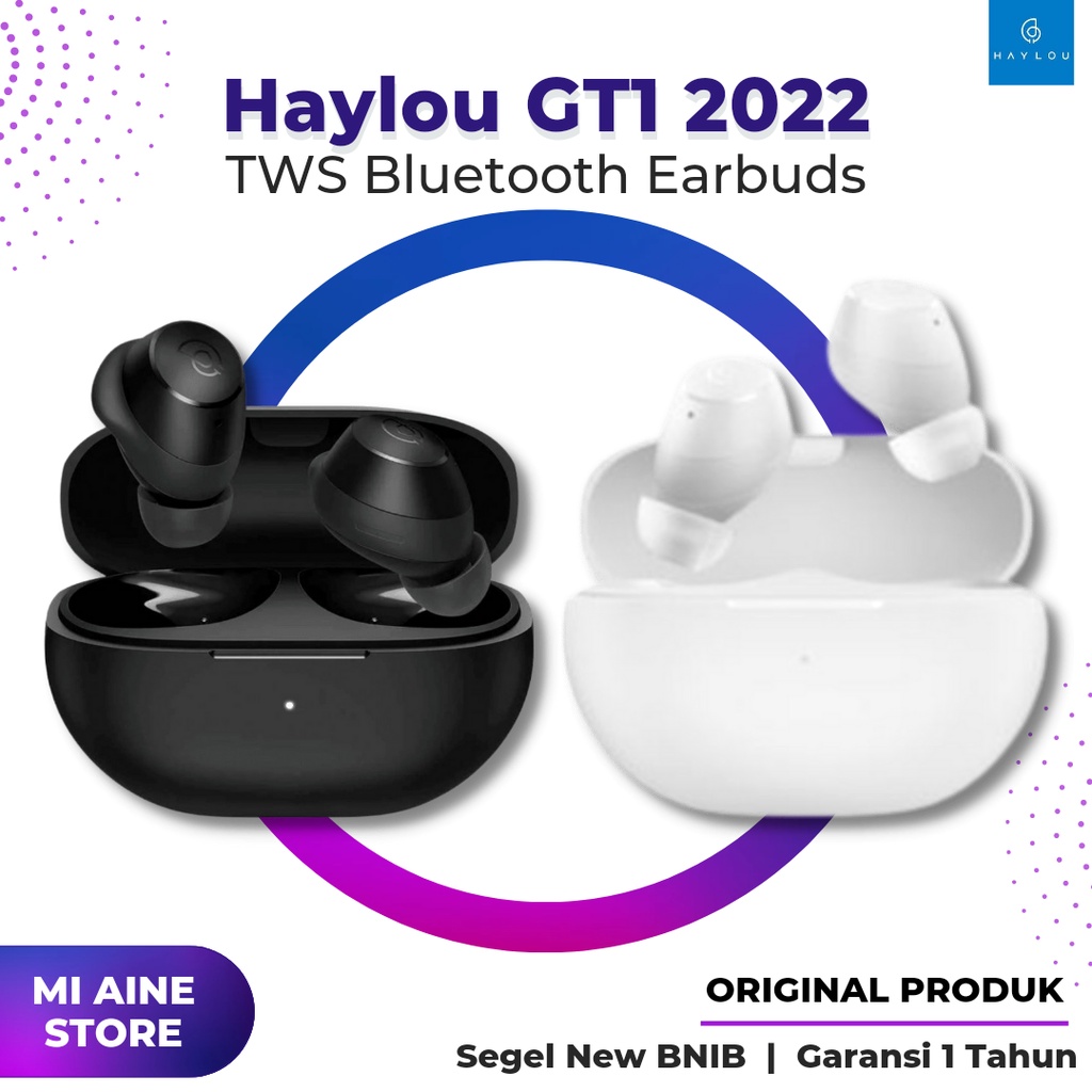 Haylou GT1 2022 GT9 TWS True Wireless Bluetooth Headset Earbuds Earphone Type C Alt GT5 GT6 GT7 Pro 