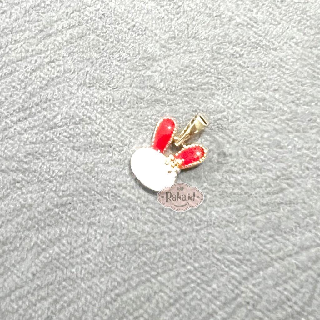 Liontin Tanpa Kalung Liontin Kecil Imut Motif Rabbit Kelinci Bunga 1270 1271