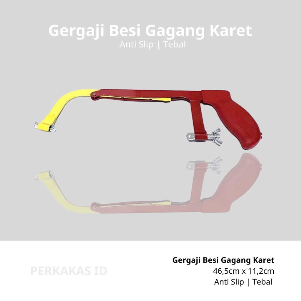 Gagang Gergaji Besi Karet FREE Mata Gergaji 8-12 Inch