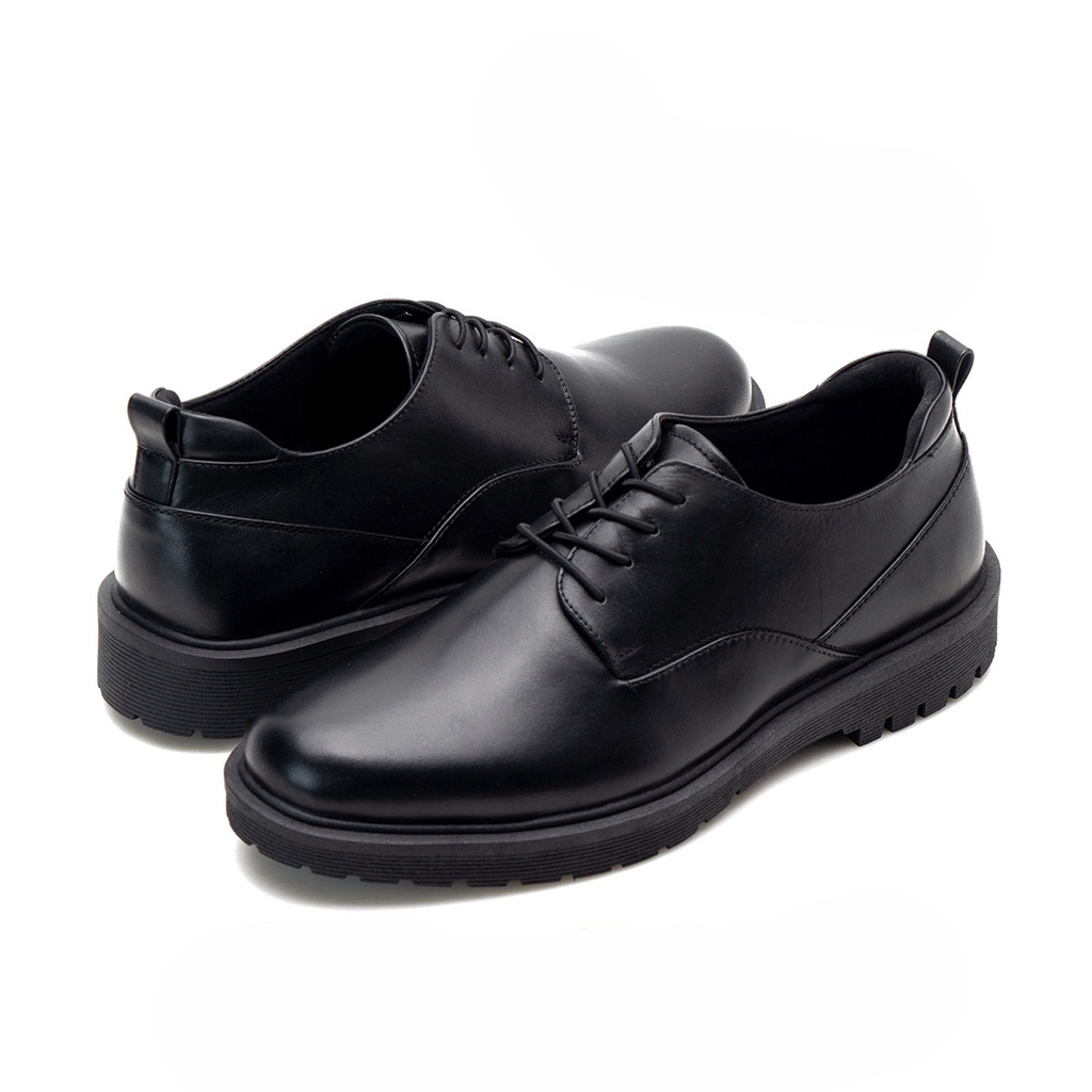 THOM BLACK (KULIT ASLI) |ManNeedMe x Kenzio| Sepatu Pantofel Pria Spatu Derby Formal Oxford Shoes ORIGINAL