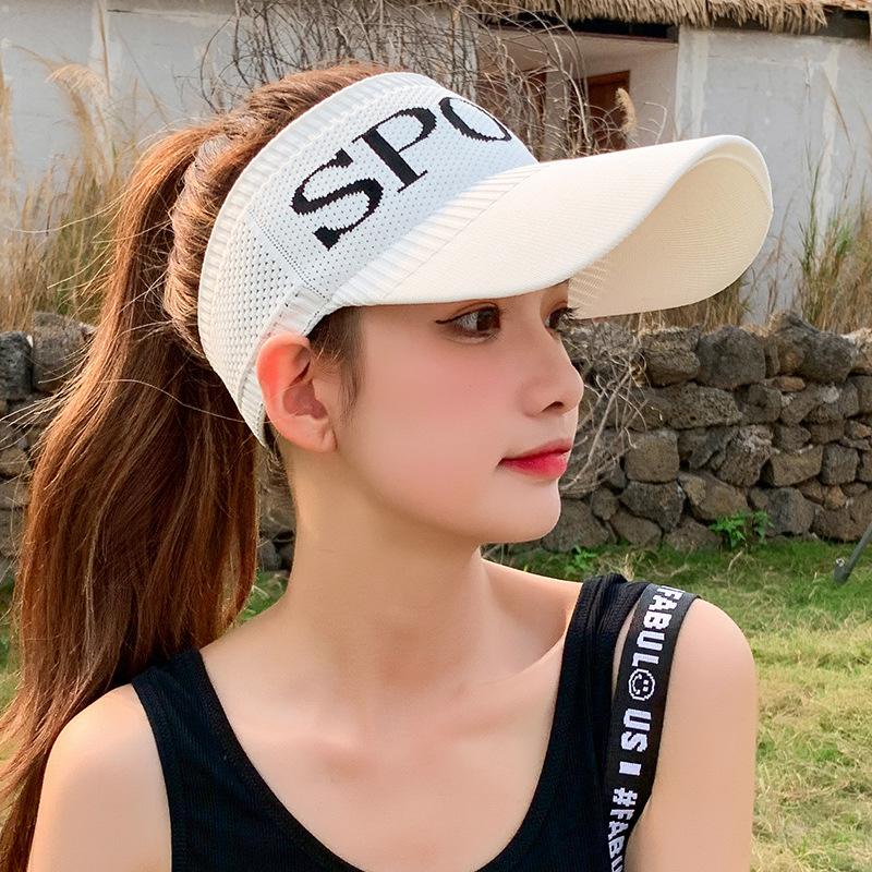 [littlecrab]Topi Olahraga Sport Rajut Topi Golf Tennis Lari Senam Bahan Karet Katun Elastis Sporty Hat Cap Korean Style