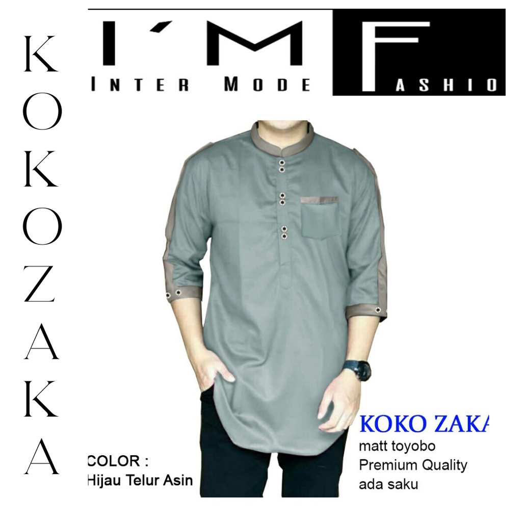IMF KOKO ZAKA toyobo dewasa ,Baju Koko Qurta Pria,Baju Koko Muslim