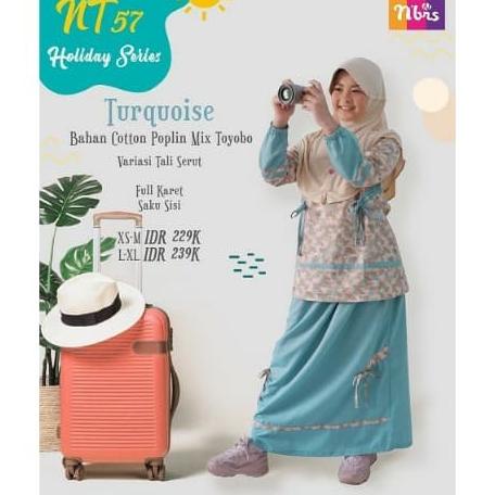 BAJU SETELAN Rok Anak Perempuan Remaja Muslim NT 57 Nibras