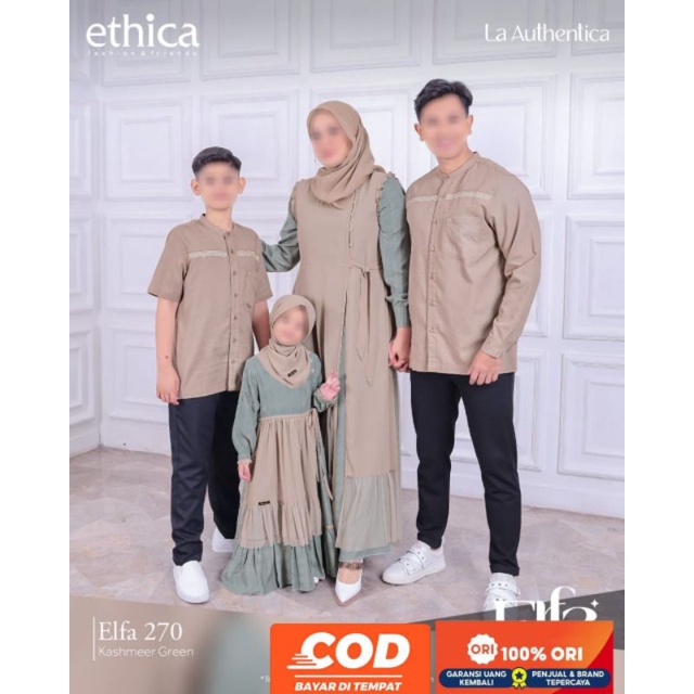 SARIMBIT ETHICA ELFA 270 KASHMEER GREEN / SARIMBIT ETHICA TERBARU 2023 / SARIMBIT KELUARGA / BAJU CO