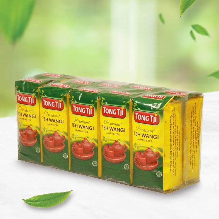 

12.12 sale Tong Tji Premium Jasmine Tea ( Teh Seduh ) Per slop ( 10pack isi 50gram ) 