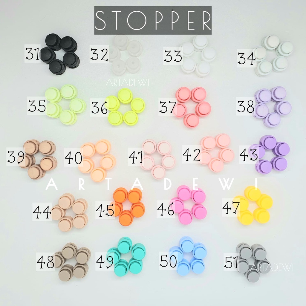 A2802 | 1 Stopper klakson stopper knop kecil tali masker