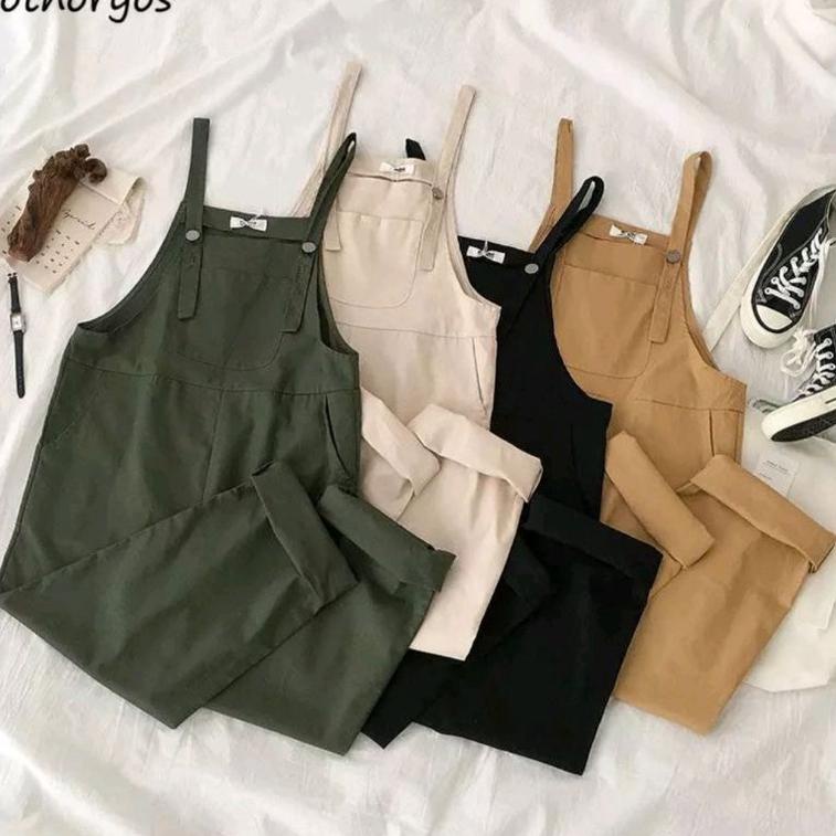TREN TERBARU Fau-Fau Overall--Baju Kodok Wanita -Korean Style Wanita-Overall Wanita-Baju Wanita Jumb