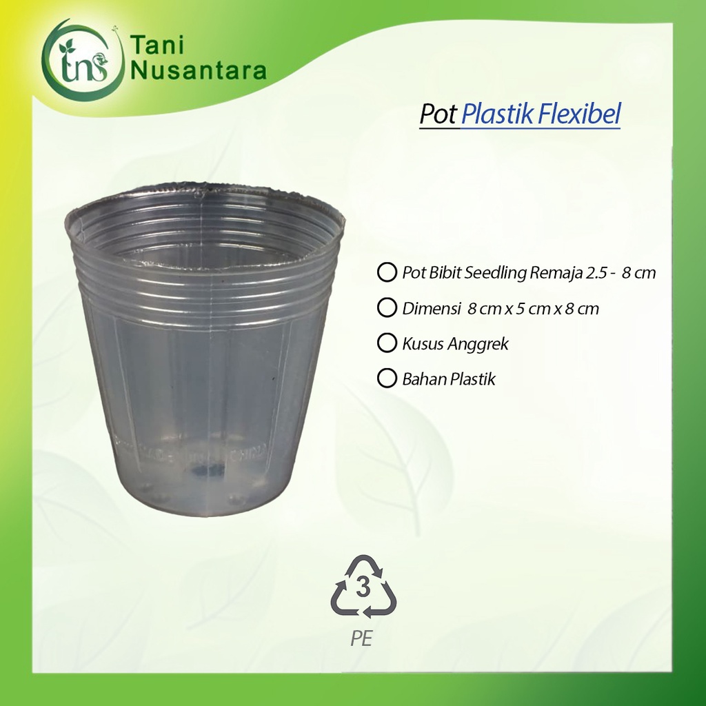 Soft pot anggrek / Fleksible cup 10 pcs