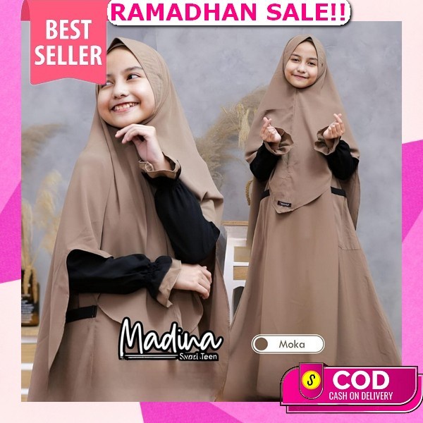 Gamis Anak Safia - Baju Gamis Anak Perempuan 0-12 Tahun Katun Premium Kotak Kotak By Listiaforkids G