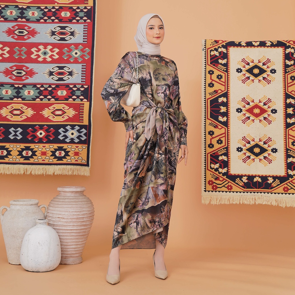 Yuvilla Dress Kaftan Lilit Silk Premium - Eid Collection Raya Series