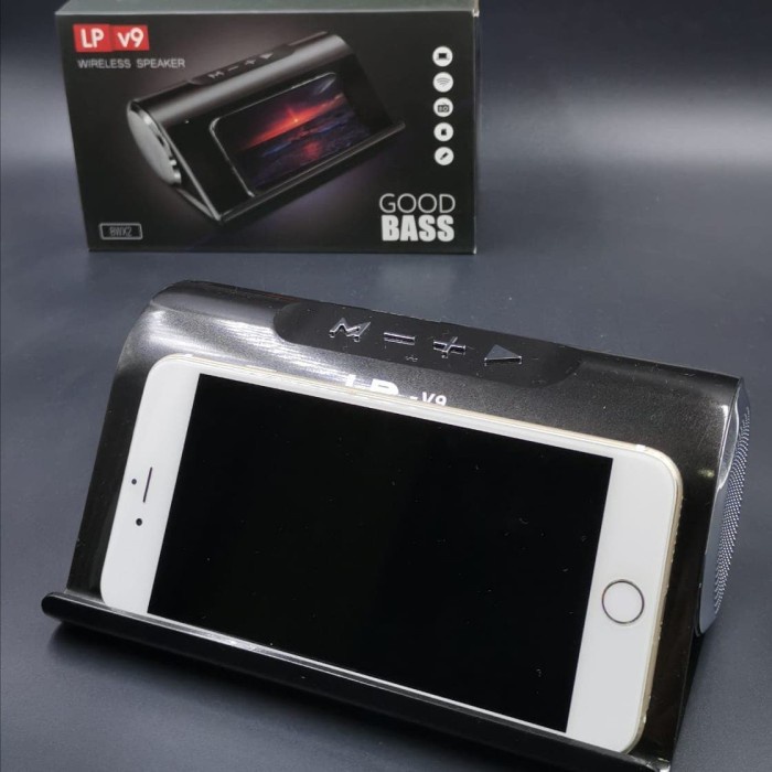 Terlaris Speaker Bluetooth Lp-V9 Stand Hp