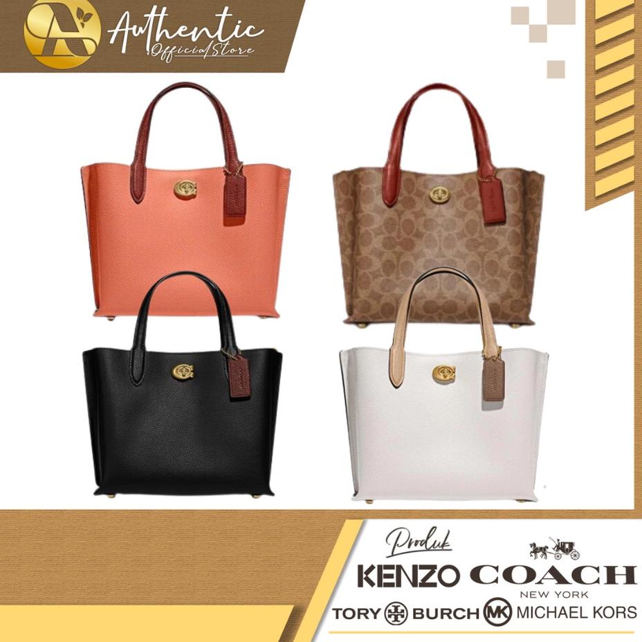 Shopee brand Tas Coach C8561 C8562 C8869 C9092 Willow Mini Tote 24 in Signature Canvas Women Handbag