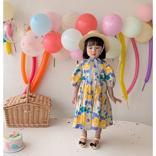 PREMIUM Baju Dress Bayi Anak Kaos Piyama Setelan Perempuan COD Sweater Import Gaun Motif Cewek Murah Tidur Pergi Baju Musim Panas Korea Jepang Kostum Dora