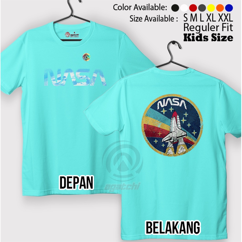 Baju Kaos Atasan Anak Laki - Laki Agatchi Motif Nasa