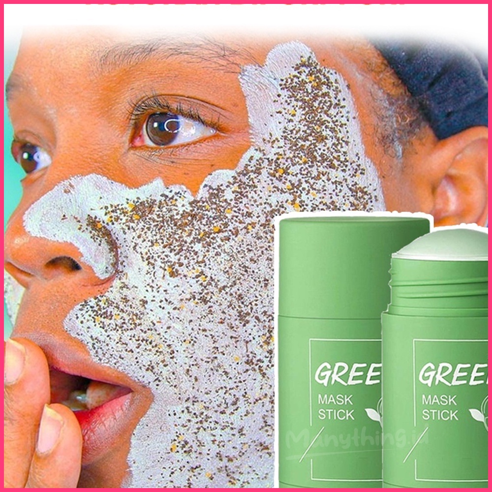 Green Mask Stick Meidian Original 100% Masker Wajah Green Tea Menghilangkan Komedo Hidung dan Wajah