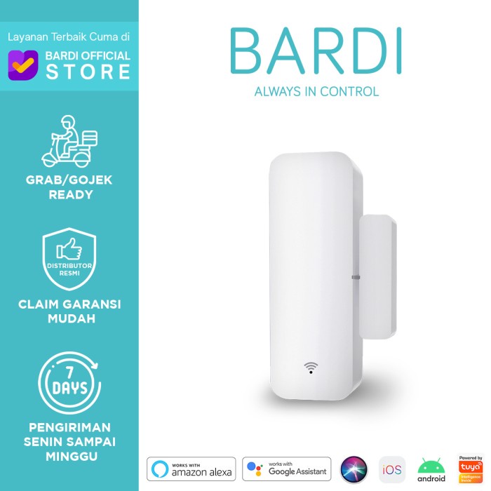 

Bardi Smart Home WIFI Window & Door Sensor - no hub required