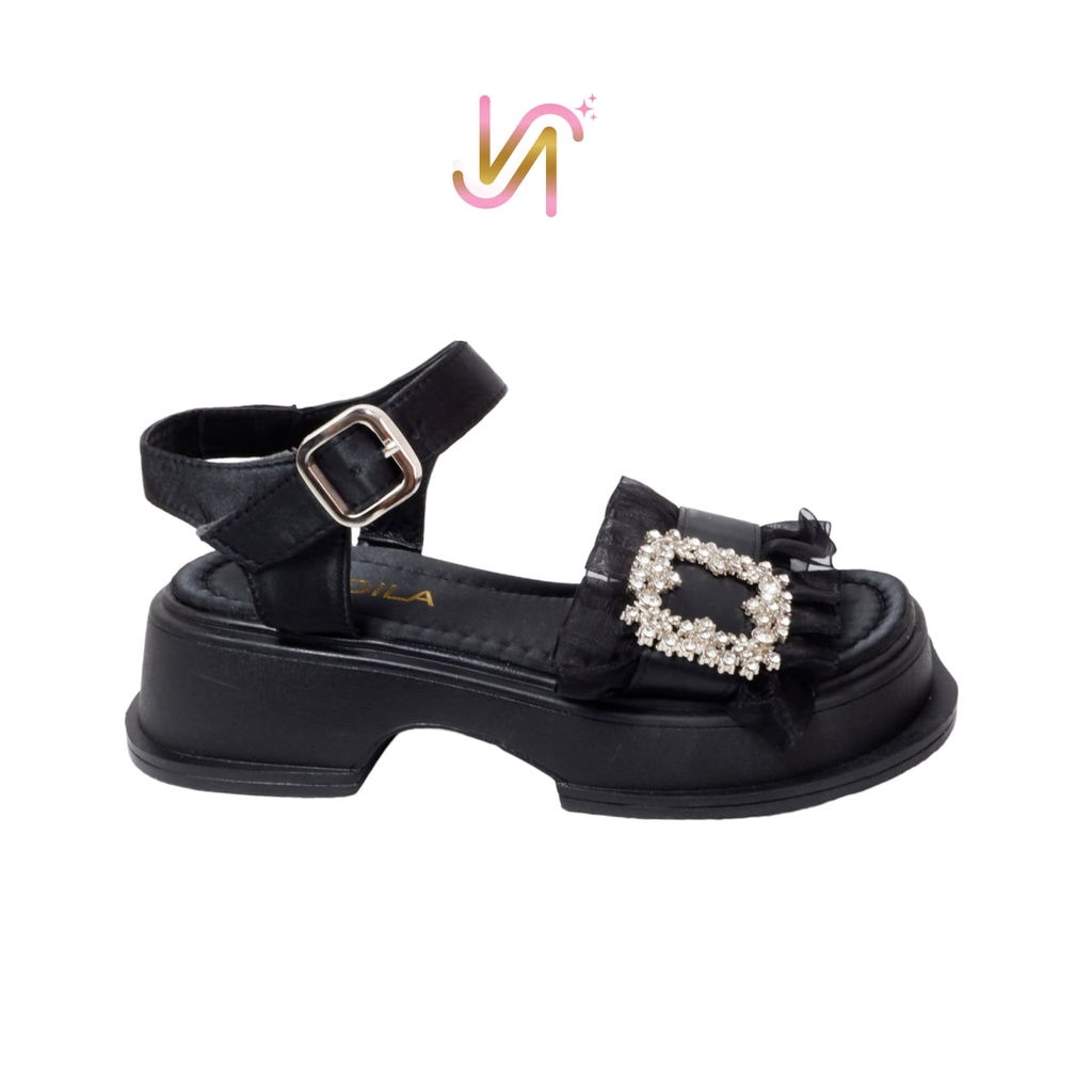 Nadilastuff Queenza Platform Sandal Hak Tahu Wanita Premium Ringan