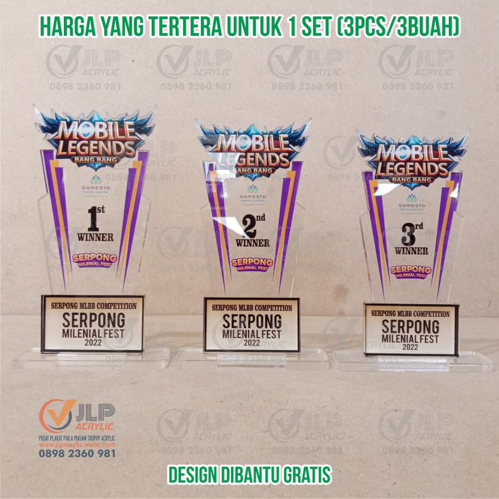 PIALA 1 SET, TROPY 1 SET, TROPI 1 SET, TROPHY 1 SET, TROPHI 1 SET, THROPY 1 SET, PIALA MOBILE LEGEND