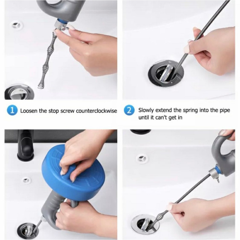 Pipe Cleaner Alat Pembersih Saluran Pipa Mampet 5M 10M WOIRX TOOL