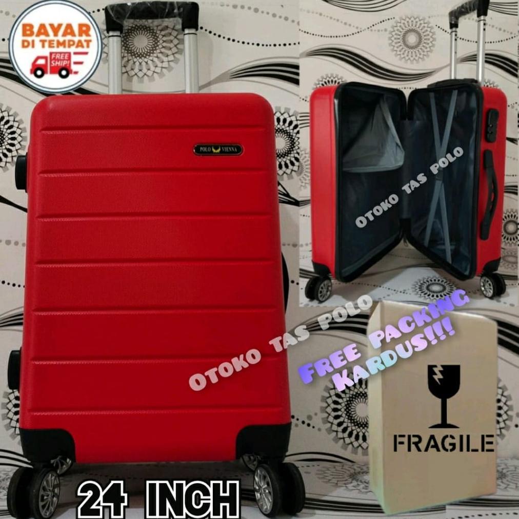 koper 24 inch - koper polo - model hardcase roda 4 putar