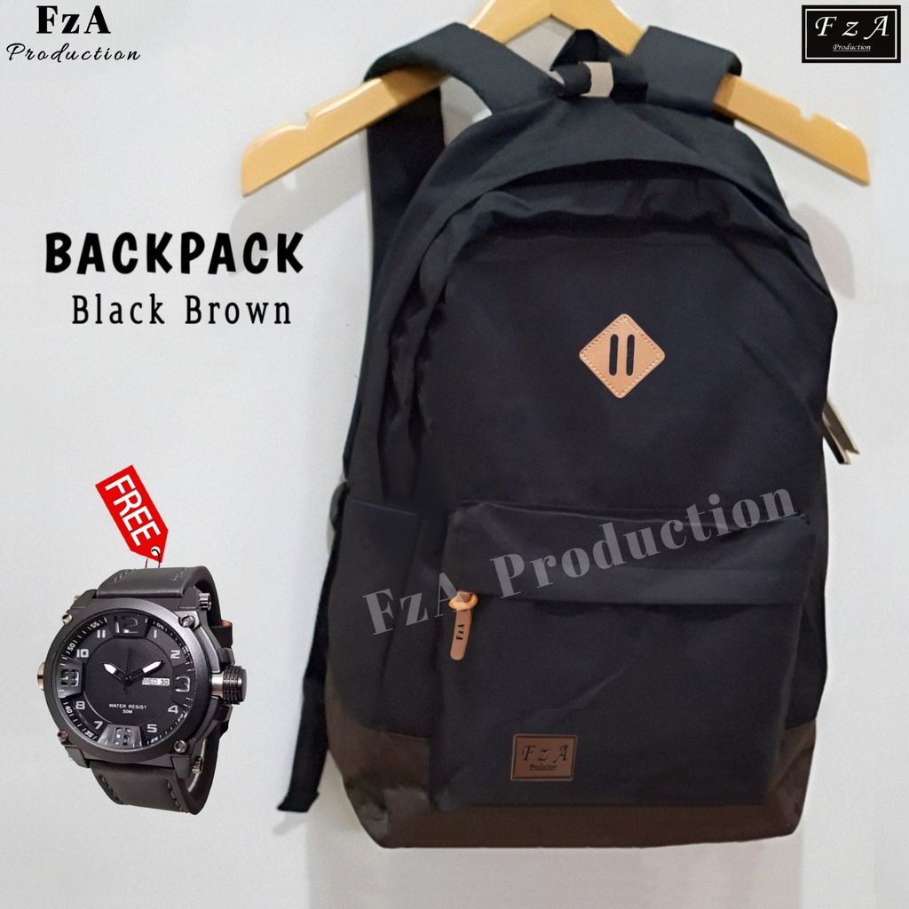 FzA Official - Tas Ransel Gendong Laptop Distro Sekolah Kuliah Pria Wanita Backpack Murah Original Tas Punggung Laptop - BBQS