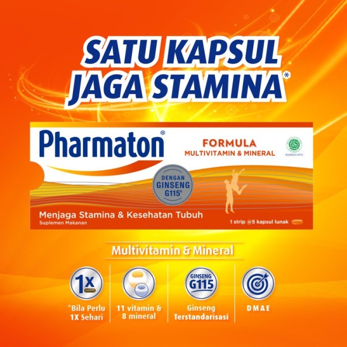 Pharmaton Formula Dengan Ginseng G 115 Multivitamin dan Mineral