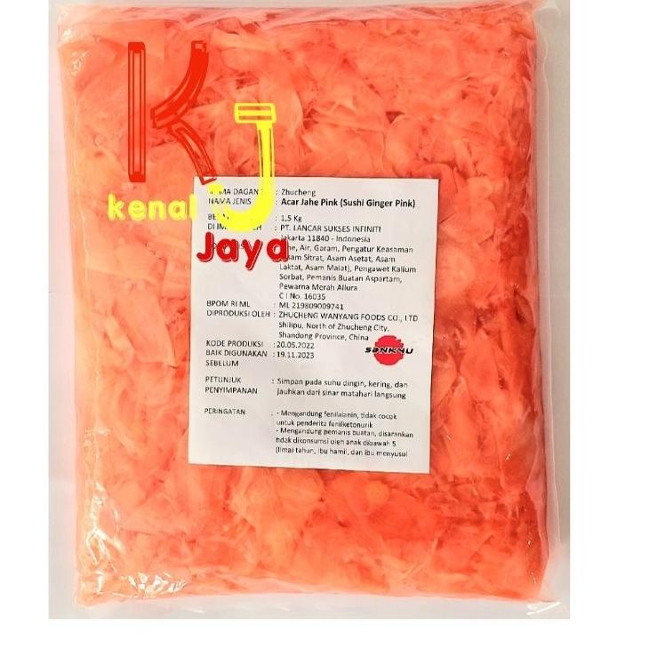 

➦ Sushi Ginger pink/ Gari pink / Acar Jahe 1,5kg ♧
