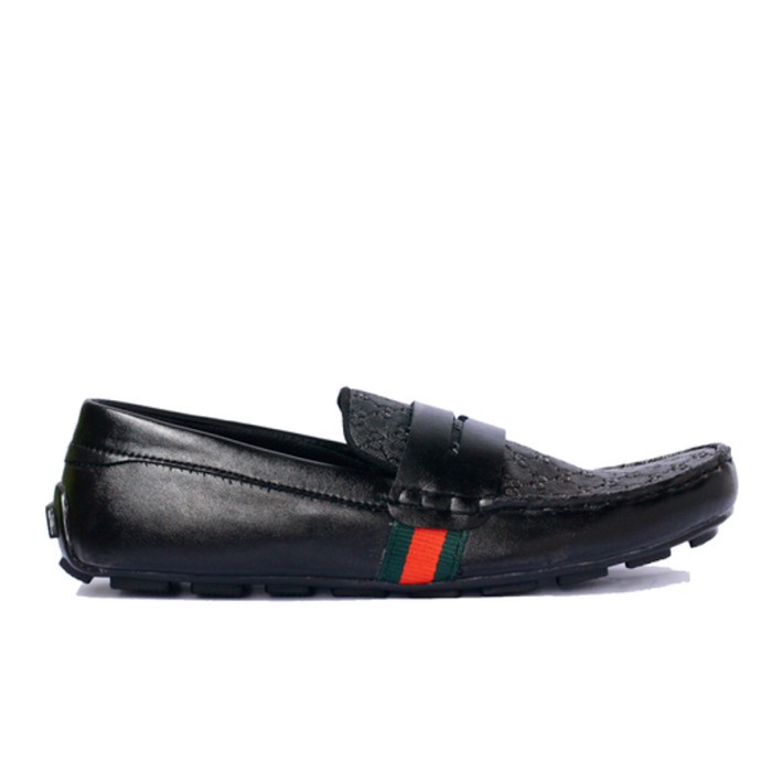 MICKAEL X ZAGIB | ( Bisa COD ) Sepatu Pria Loafers Full Black Moccasin/Mokasin Casual Formal Big Size