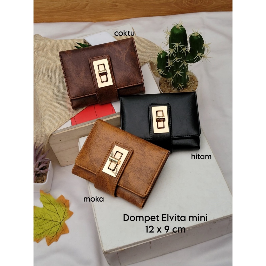 DOMPET MINI LIPAT ELVITA  POLOS