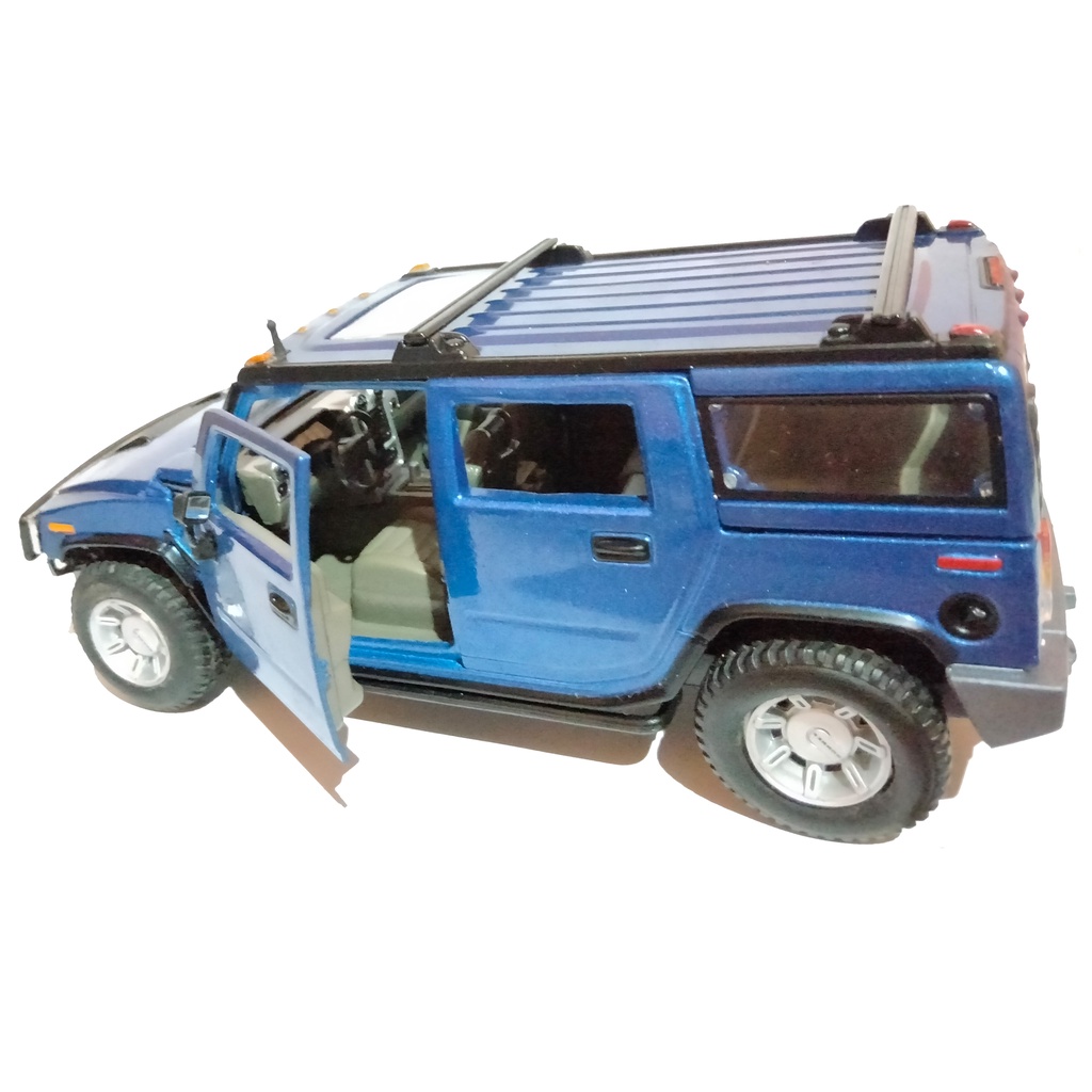 Diecast maisto 2003 Hummer H2 SUV | miniatur mobil pajangan biru blue american muscle jdm | sparepar