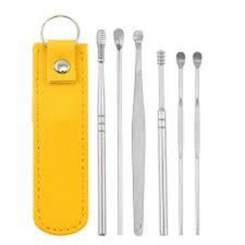 GP Pembersih Telinga Korek Kuping Ear Wax Picker 1 Set 6 PCS Stainless Steel