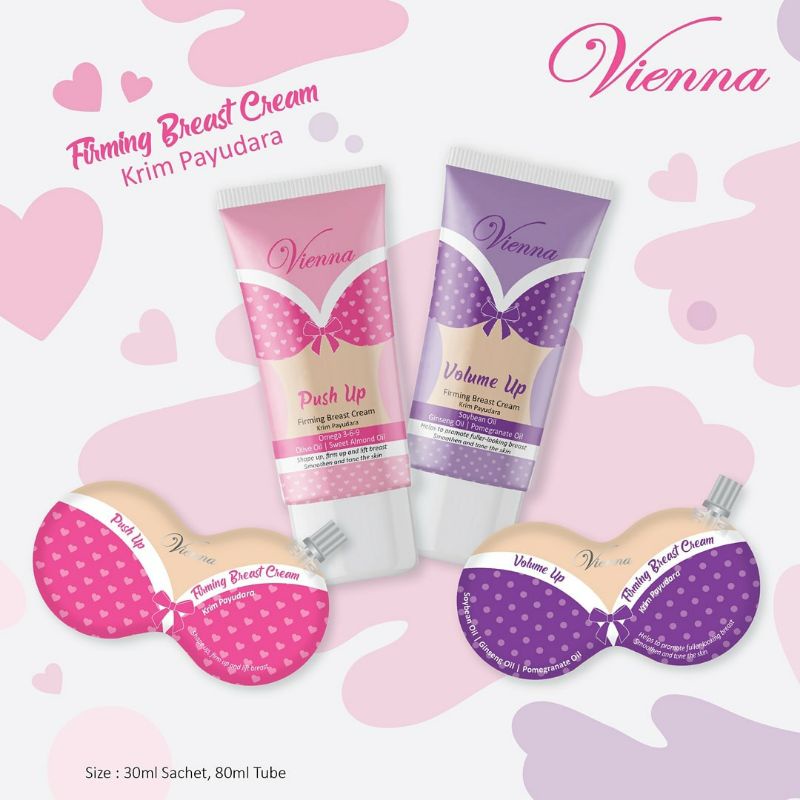 ✨LACIKOSME✨ VIENNA FIRMING BREAST CREAM | SERUM - PUSH UP | VOLUME UP 30ML/80ML BPOM