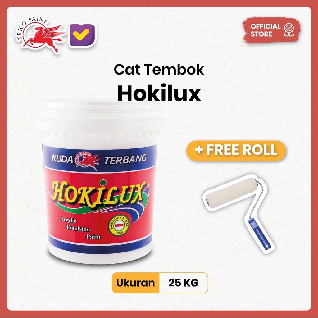 Cat Kuda Terbang - Hokilux ( Cat Tembok/Dinding ) - 25 KG  - Cat Tembok