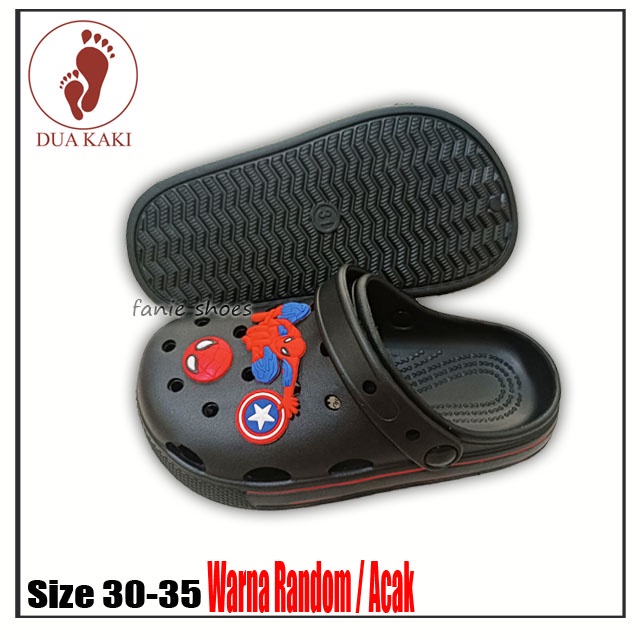 Dua Kaki 231 Size 30-35 Sandal Baim Bakpao Selop KaretKarakter Anak Laki