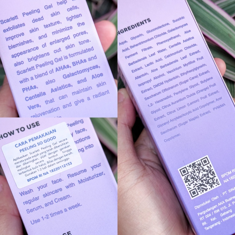 [COD] Scarlett Whitening Peeling So Good Brightening Peeling Gel 100ml dengan Kandungan AHA BHA PHA - 100ML