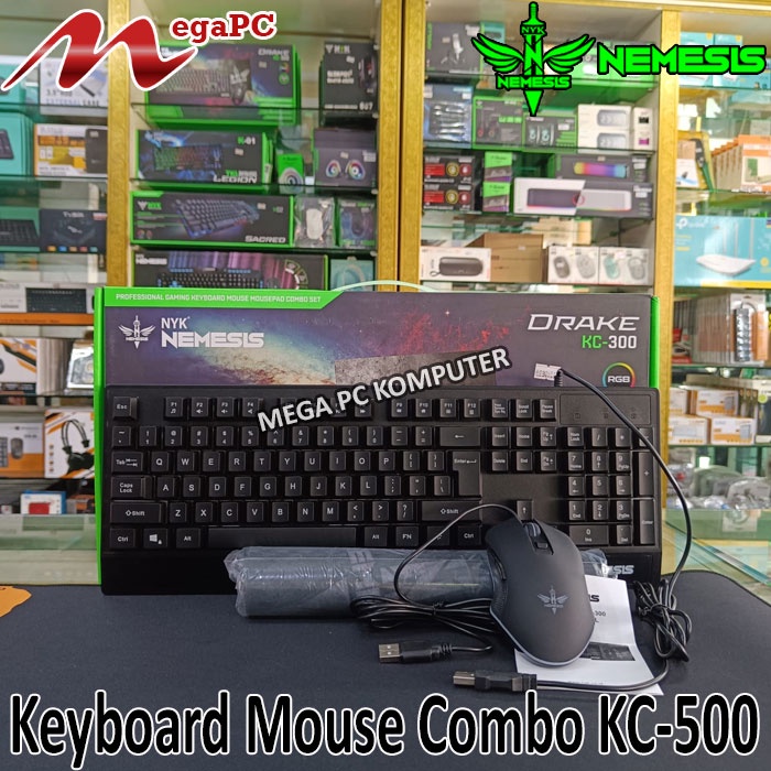 KEYBOARD MOUSE GAMING COMBO NYK NEMESIS KC - 500