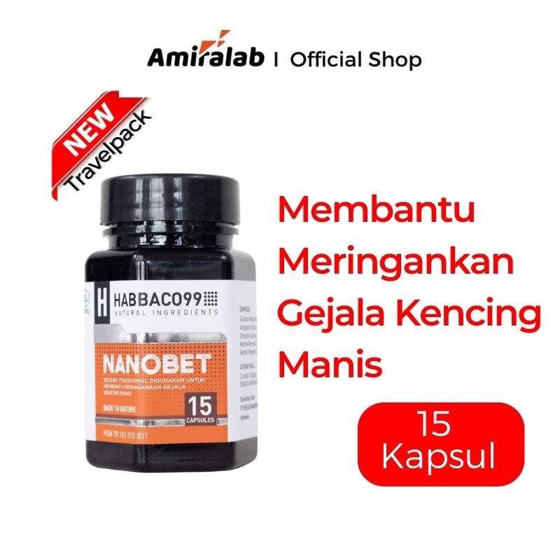 HABBACO99  NANOBET Travelpack Membantu Menurunkan Diabetes Dan Gula Darah 15 Kapsul