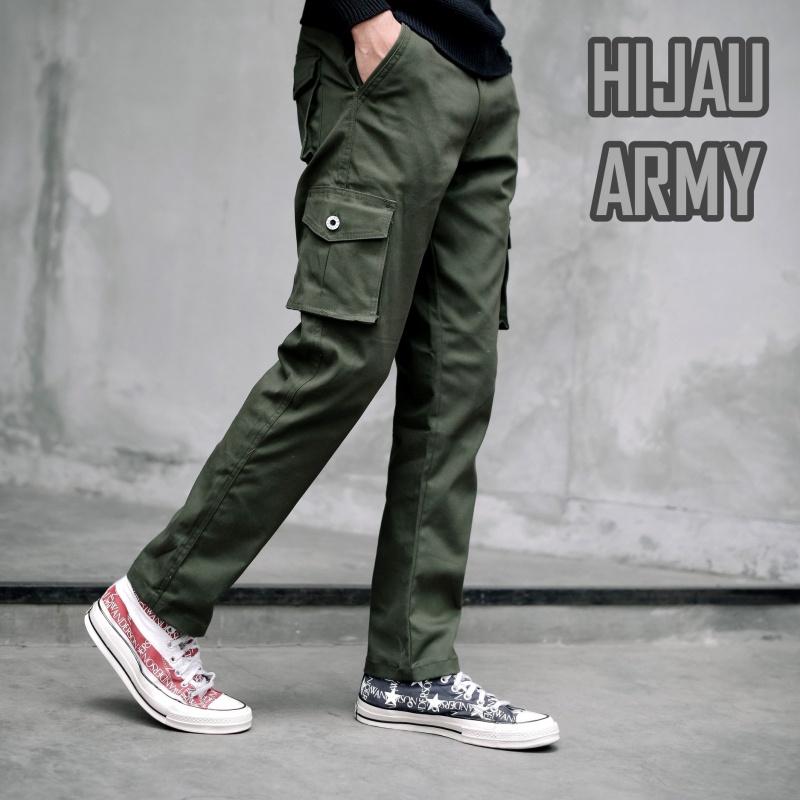 [TERLARIS] YANG LAGI HITS CELANA CARGO PANJANG PRIA POLOS TERMURAH ARMY LORENG UFC VENUM MMA PANTAI GYM LARI FITNES KUALITAS PREMIUM SLIMFIT CARGO PANTS BISA COD CARGO WARNA ABU MOCCA HITAM CREAM ARMY CELANA KIMPUL PANJANG PENDEK PINGGANG KANCING SABUK