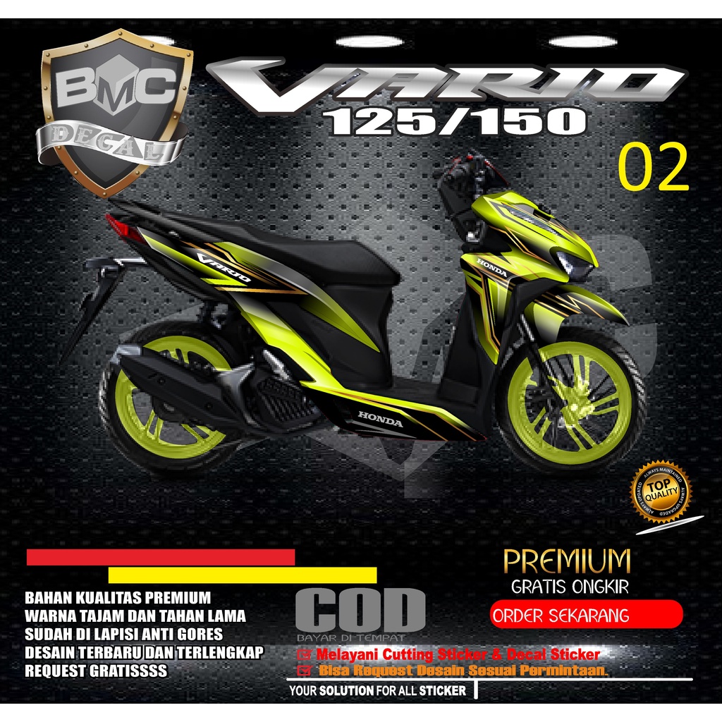 STICKER DECAL VARIO 125/150 TAHUN 2020. DEKAL STIKER VARIO 125-150 FULLBODY DESAIN 02