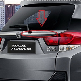 List chrome vernekel bagasi belakang Honda Mobilio Facelift Original