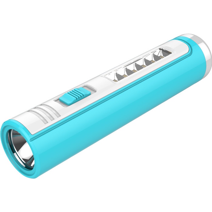 senter   SENTER TANGAN LED 8W MULTIFUNGSI TORCH LED AOKI AK 9828 - Biru Muda