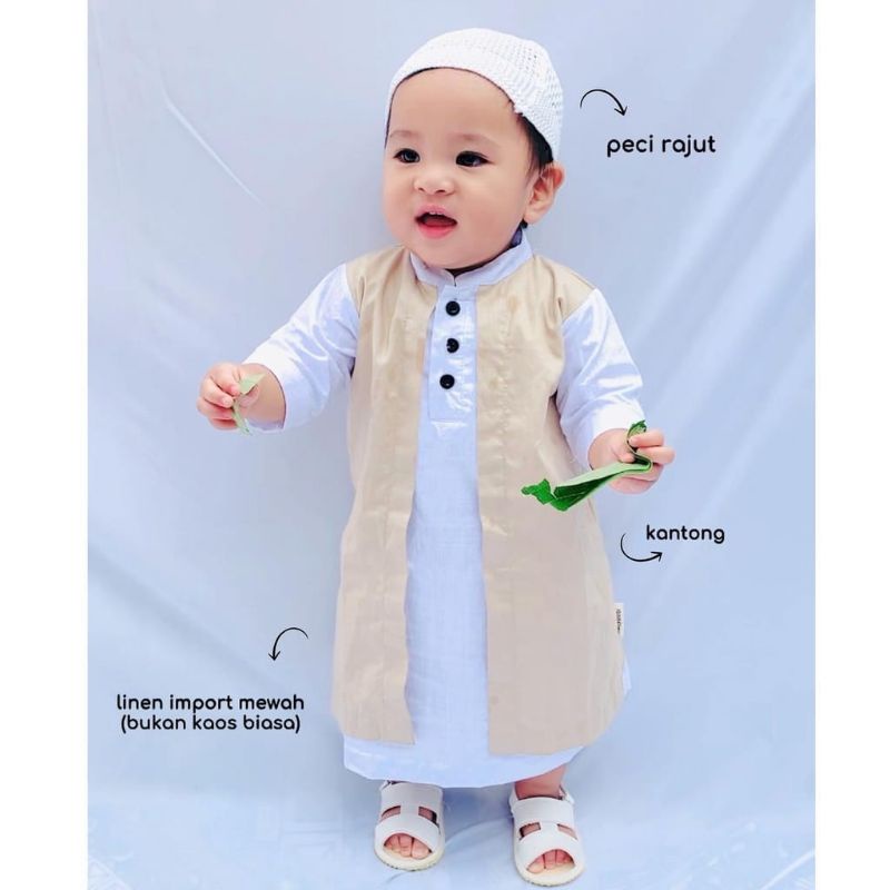 KOKO JUBAH MEWAH SNI LINEN IMPORT SKy.Kids