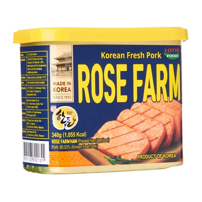 

LOTTE ROSE FARM KOREAN FRESH PORK / LUNCHEON MEAT KOREA 340 GRAM